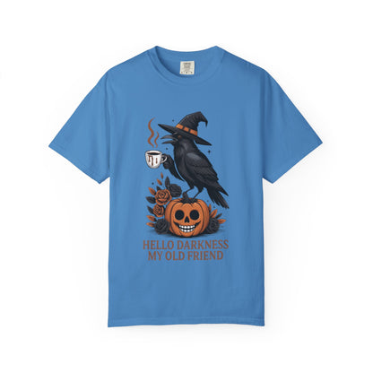 Halloween T-Shirt | Witchy Raven Pumpkin Graphic Tee | Unisex  T-shirt