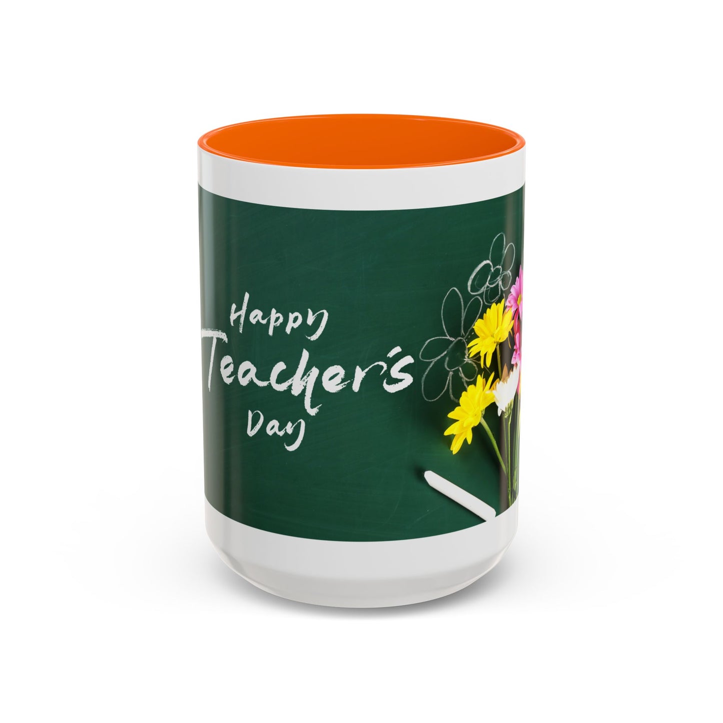 Best Teacher Ever Mug | Cute Appreciation Gift for Teachers | Thank You Gift Idea | Accent Coffee Mug | 11oz | 15oz