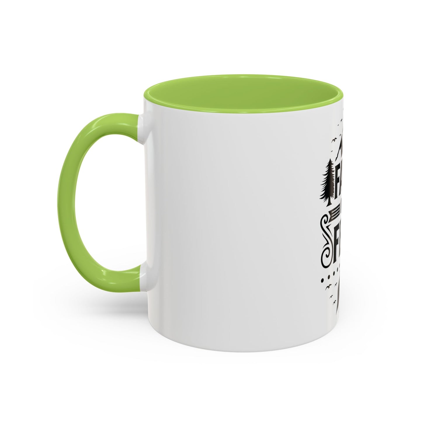 Faith Over Fear Mug | Inspirational Coffee Cup | Motivational Gift | Christian Mug | Positive Quote Drinkware | Accent Coffee Mug  | 11oz | 15oz