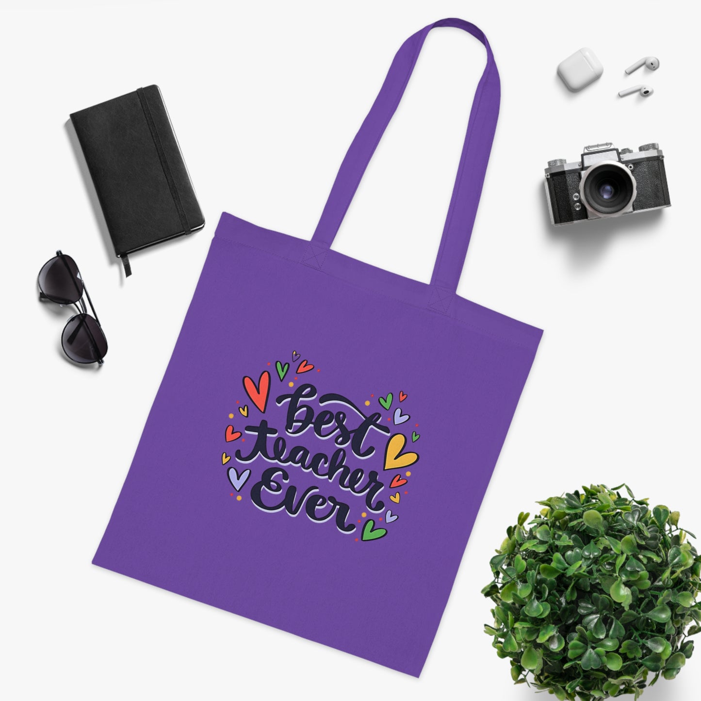 Cute Teacher Gift | Canvas Tote for School | Work | Everyday Use | Cotton Tote