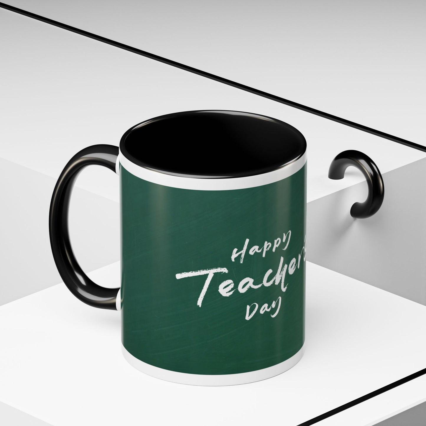 Best Teacher Ever Mug | Cute Appreciation Gift for Teachers | Thank You Gift Idea | Accent Coffee Mug | 11oz | 15oz