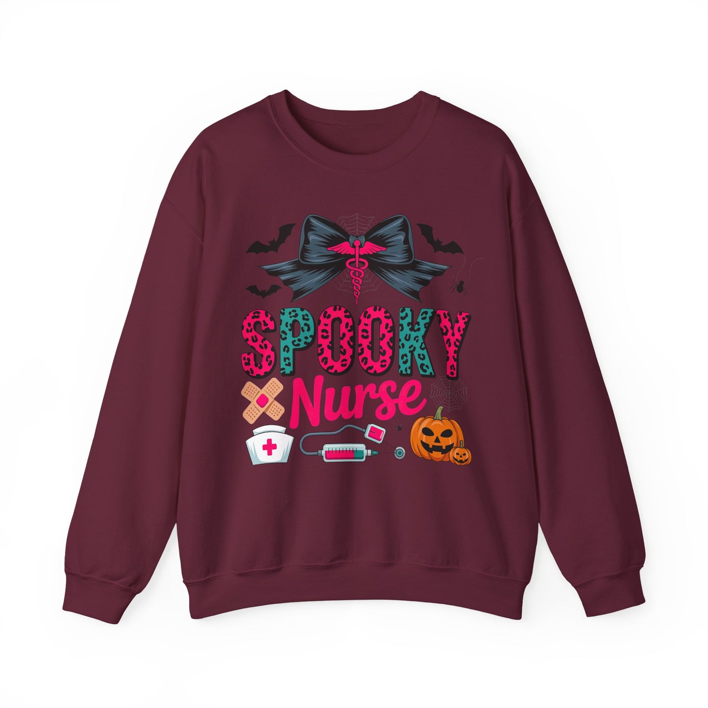 Nurse | Halloween Sweatshirt | Ghost Sweatshirt | Fall Sweatshirt | Pumpkin Sweatshirt | Cozy Sweatshirt | Halloween Top | Halloween Party