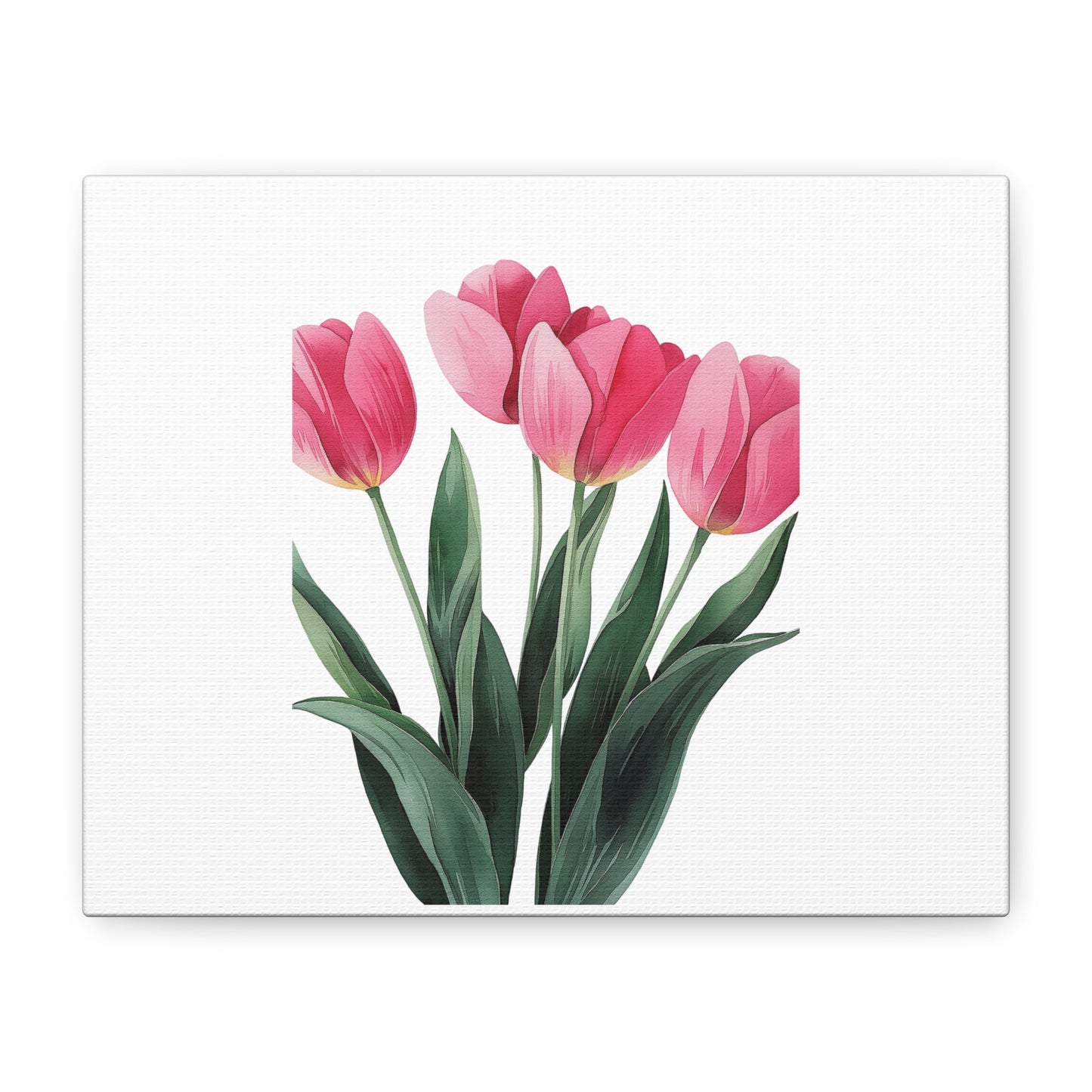Pink Tulip Bouquet Wall Art Print | Elegant Floral Botanical Decor