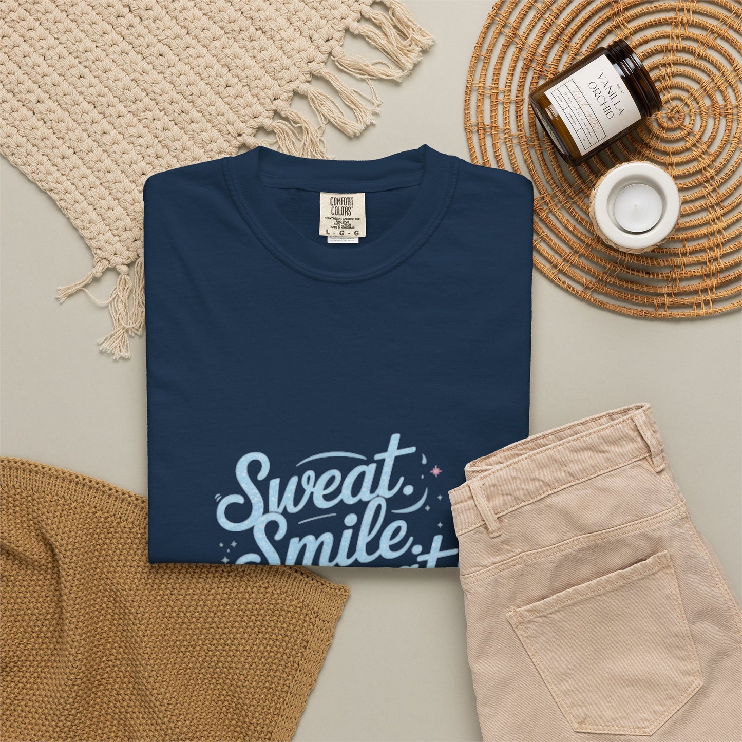 Motivational Mom Fitness Tee | Garment-Dyed T-shirt