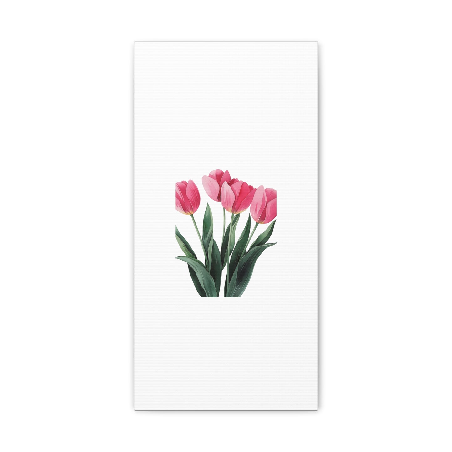 Pink Tulip Bouquet Wall Art Print | Elegant Floral Botanical Decor