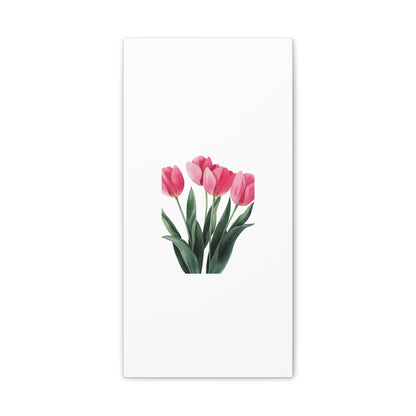 Pink Tulip Bouquet Wall Art Print | Elegant Floral Botanical Decor