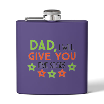 Funny Gift for Dad | Father’s Day Hip Flask | Dad Gift for Husband | Grandpa | New Dad Flask  I Stainless Steel 6oz | Gift Flask