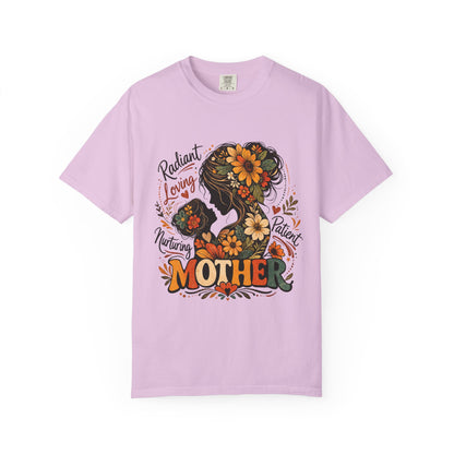 Radiant Loving Mother Graphic T-Shirt | Floral Mom Appreciation Tee