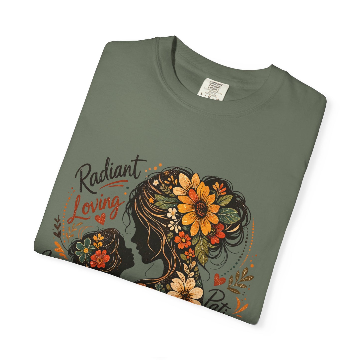 Radiant Loving Mother Graphic T-Shirt | Floral Mom Appreciation Tee