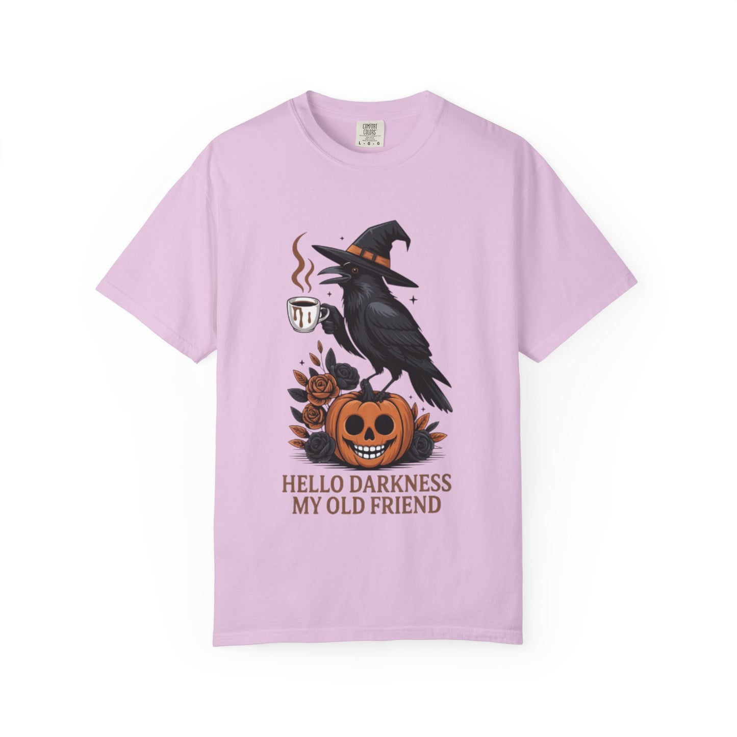 Halloween T-Shirt | Witchy Raven Pumpkin Graphic Tee | Unisex  T-shirt